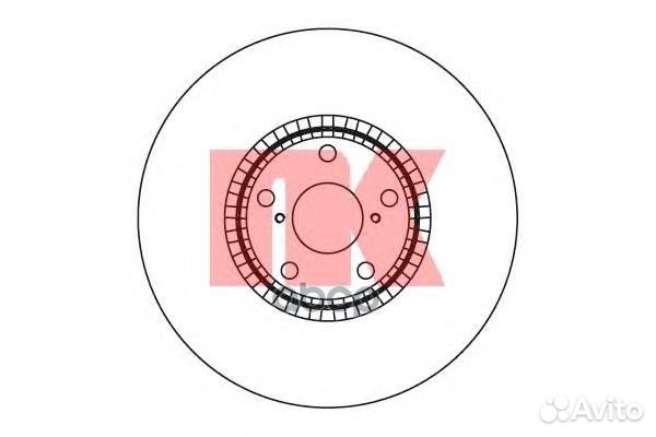 2045104 Диск тормозной lexus GS 300-460 05- пер