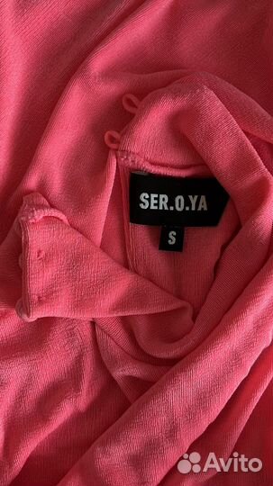 Платье SER.O.YA фуксия неоновый розовый