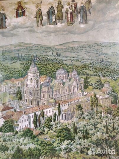 Лубок старинный замок