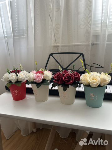 Декоративное мыло букет из роз/мыльные цветы