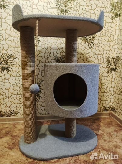 Когтеточка домик для кошки бу