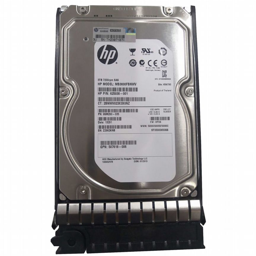 [687045-001] Жесткий Диск Hp 3tb Sas 3,5" Hdd 687045-001