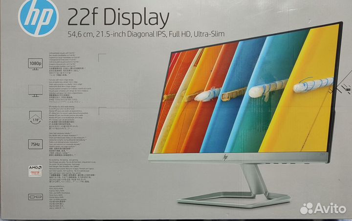 Монитор hp 22f FullHD 75Гц