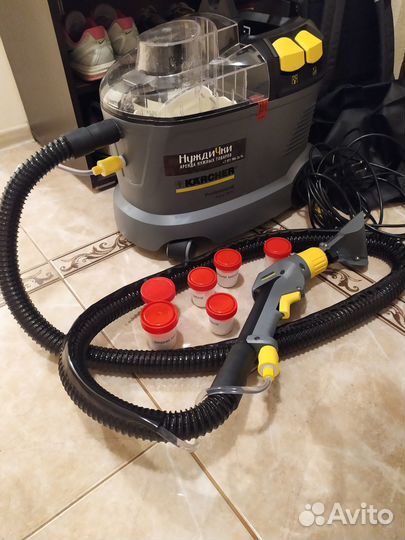 Прокат моющего пылесоса karcher puzzi 8 с химией