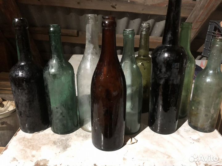 Старинные бутылки 19 века (Ижевское товарищество)