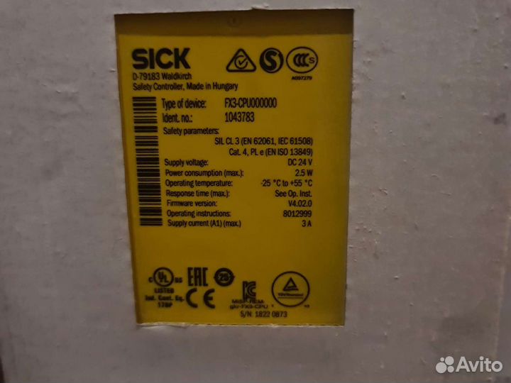 Реле безопасности Sick Siemens Phoenix ABB