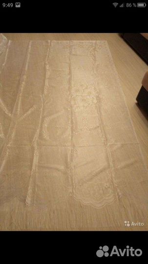 Шторы золотого цвета комплект и тюль