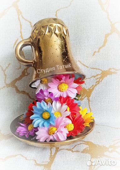 Вазочки из джута