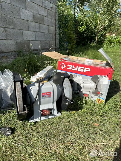 Станок точильный зубр зтшм-200 электрический