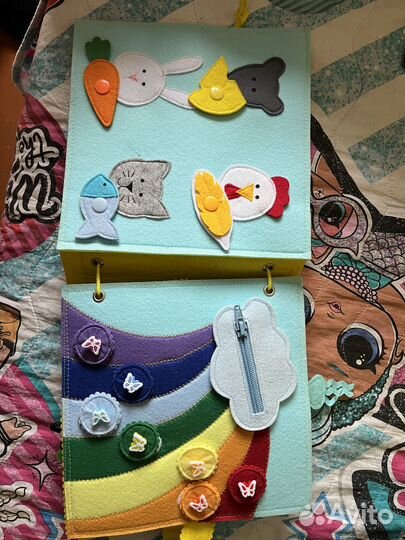 Развивающая книга из фетра