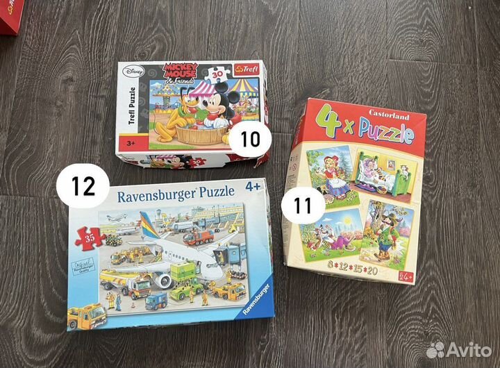 Пазлы для детей Trefl, Castorland, Ravensburger