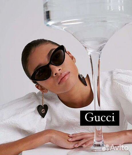 Солнцезащитные очки gucci кошачий глаз для девочек