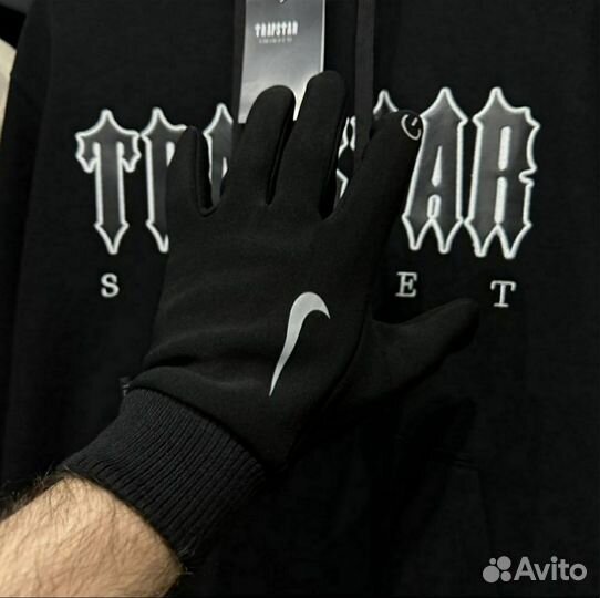 Зимние Nike Drill перчатки с рефлективом