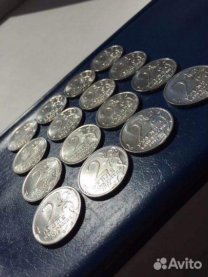 Полководцы 2 рубля 2012 г. все 16 монет