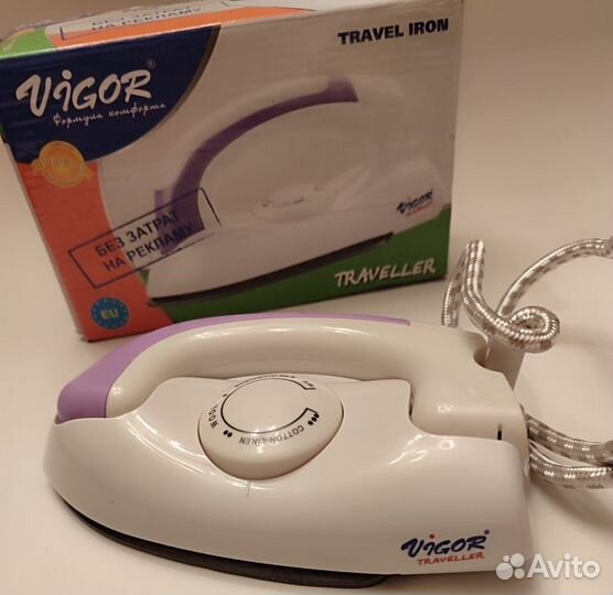 Дорожный складной утюг Венгрия марка Vigor. 90-e г