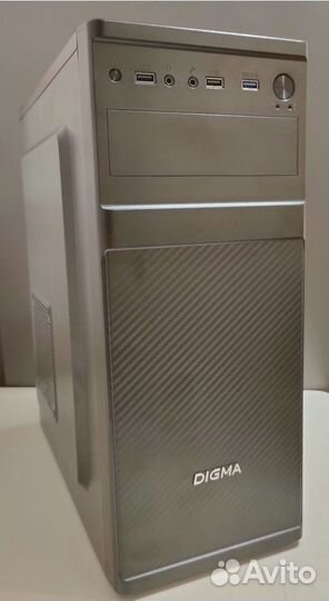 Компьютер в новом корпусе Digma DC-ATX200-U3