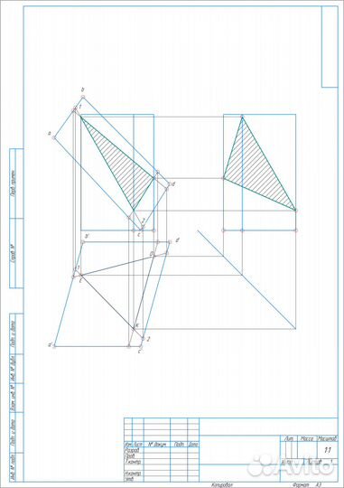 Чертежи в компас, Студенческие работы, 3D модели