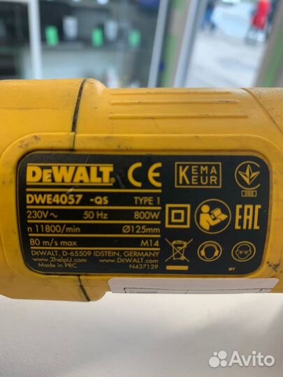 Ушм DeWalt DWE4057- qs -» «31191 »