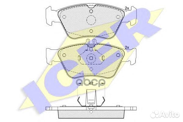 Колодки тормозные 181115 Icer