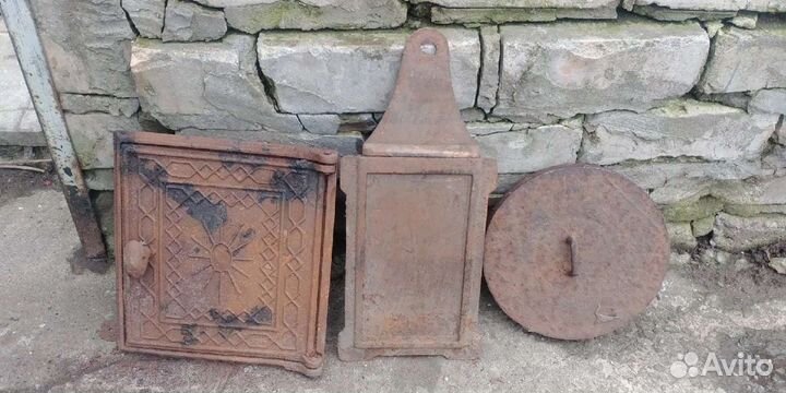 Дверка чугунная для печи, заслонка