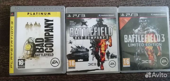 Battlefield. Коллекция из 3х дисков PS3