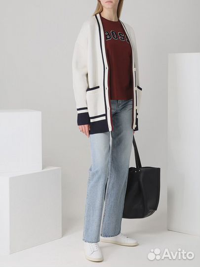 Футболка хлопковая с логотипом boss