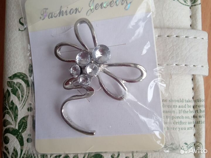 Броши, набор (кольцо+ серьги)