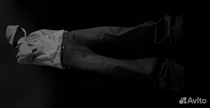 Джинсы клеш буткат черные