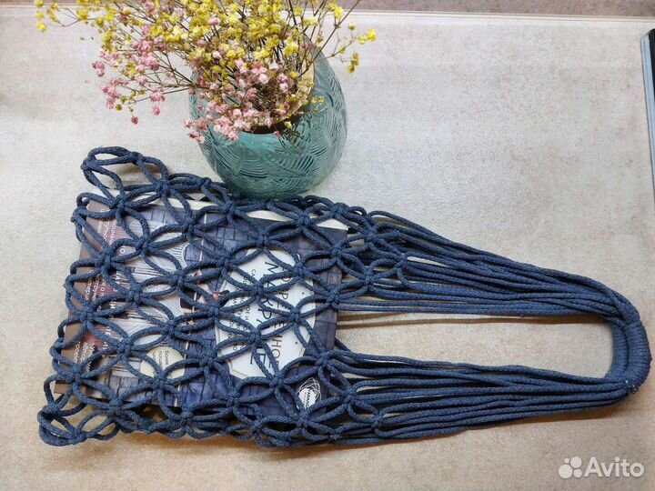 Сумка авоська макраме