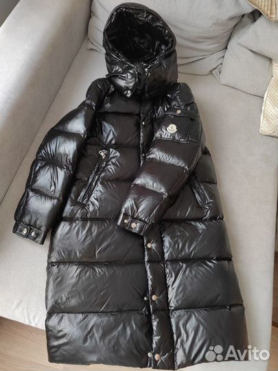 Пуховик moncler мужской длинный