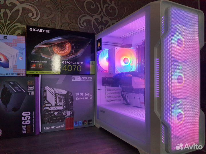 Новый RTX4070 12GB+Core i5 13400F/B760WF/32GB/1TB