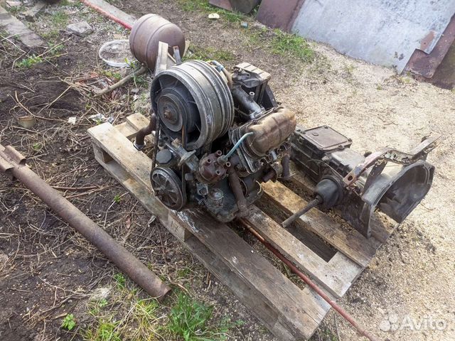 Двигатель и коробка на запорожец