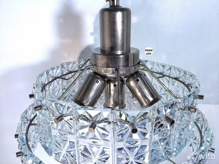 Люстра хрустальная на цепи СССР