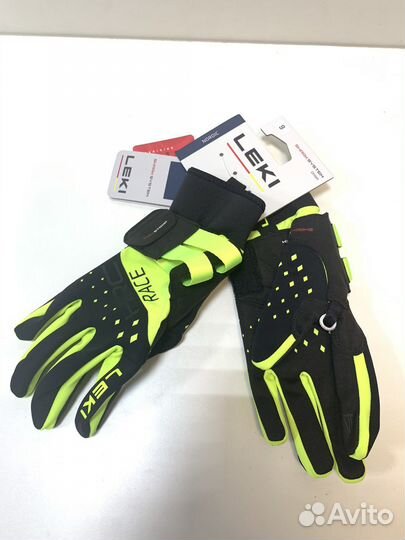 Перчатки Leki (биатлон) + ручки для Leki