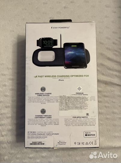 Беспроводное зарядное устройство Apple 3-in-1