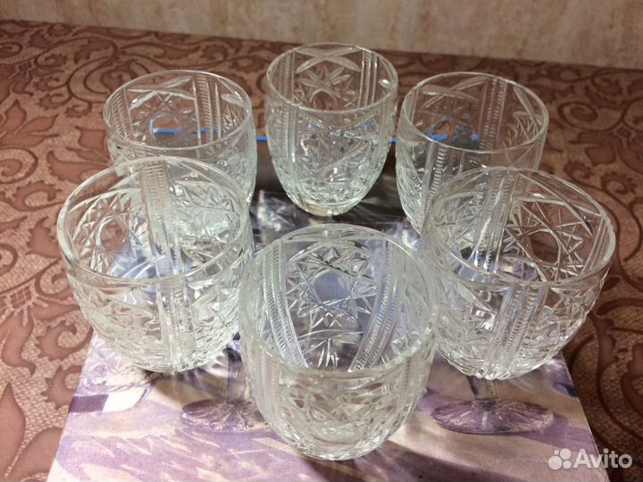 Рюмки хрустальные СССР подарочный набор