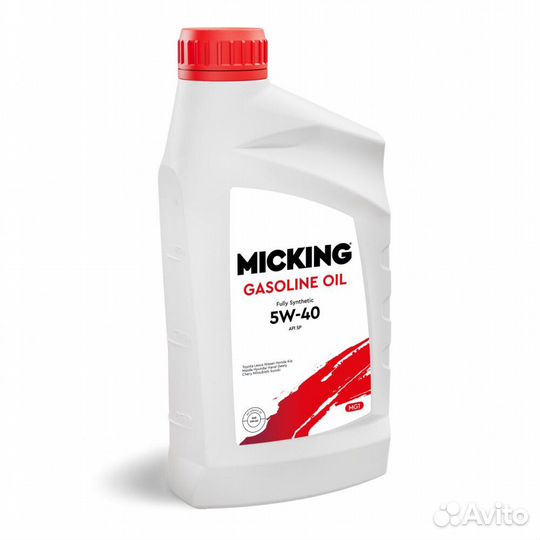 Моторное масло micking Gasoline Oil MG1 5W-40 синт