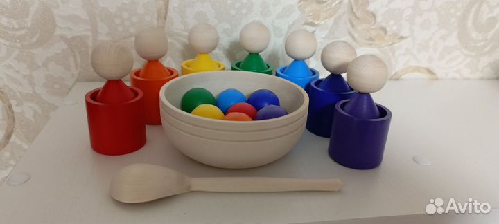 Детский деревянный сортер Монтессори