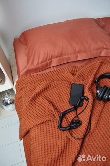 Вафельная ткань (Турция), белый/оливка/терракот