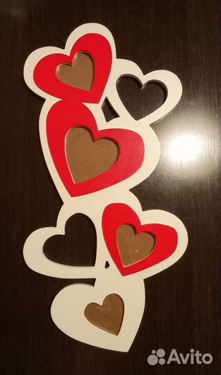 Рамка для фото сердечки