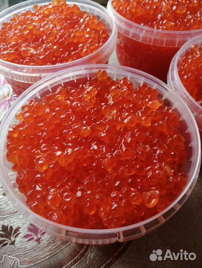 Красная икра кета