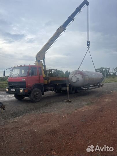 Аренда и услуги манипулятора, стрела 10 т, 13 м, борт 12 т, 7.5 м