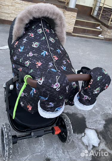 Зимняя накидка на ножки для колясок Stokke