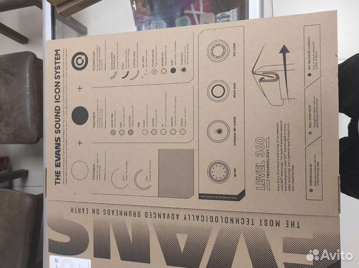 Evans BD22RA - пластик для бас-барабанав