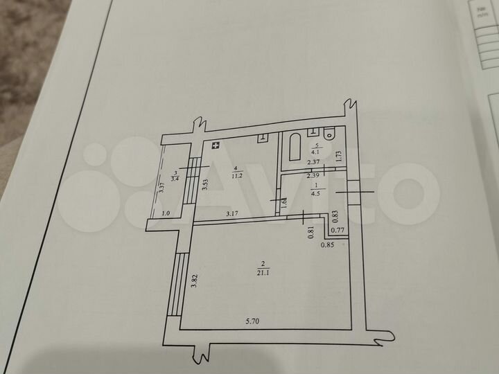 1-к. квартира, 42,6 м², 3/9 эт.