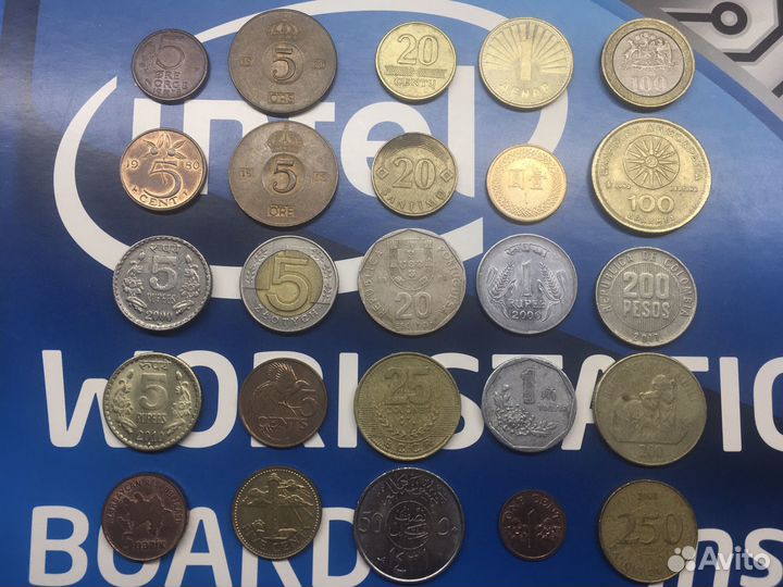 Монеты поштучно или набором 25 шт