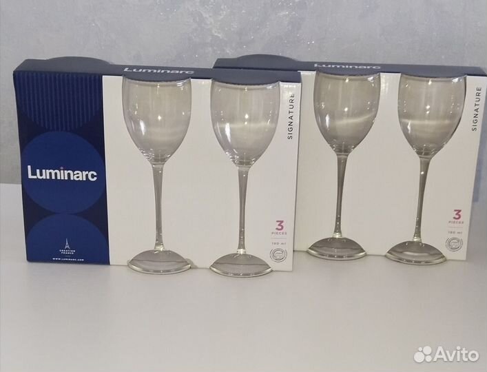 Бокалы для вина новые Luminarc Эталон 3шт