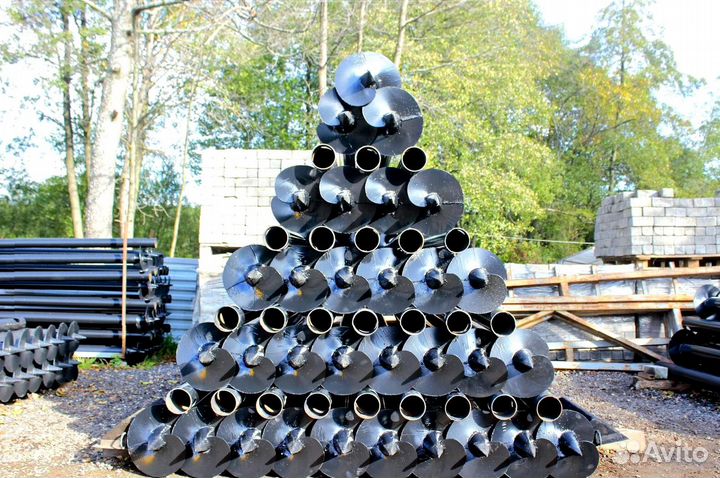 Установка Винтовых сваи