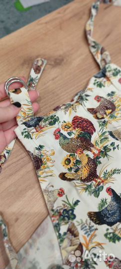 Новые фартуки для юной хозяюшки:хлопковая, подклад