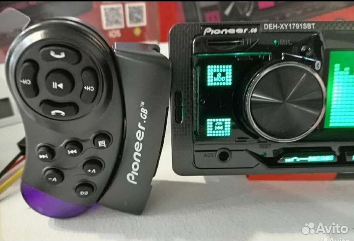Магнитола Pioneer с bluetooth новая с пультом